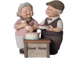 Figura De Resina De Pareja De Ancianos, Regalo De Cumpleaños O Boda Para Abuelos, Padres, Jardín.