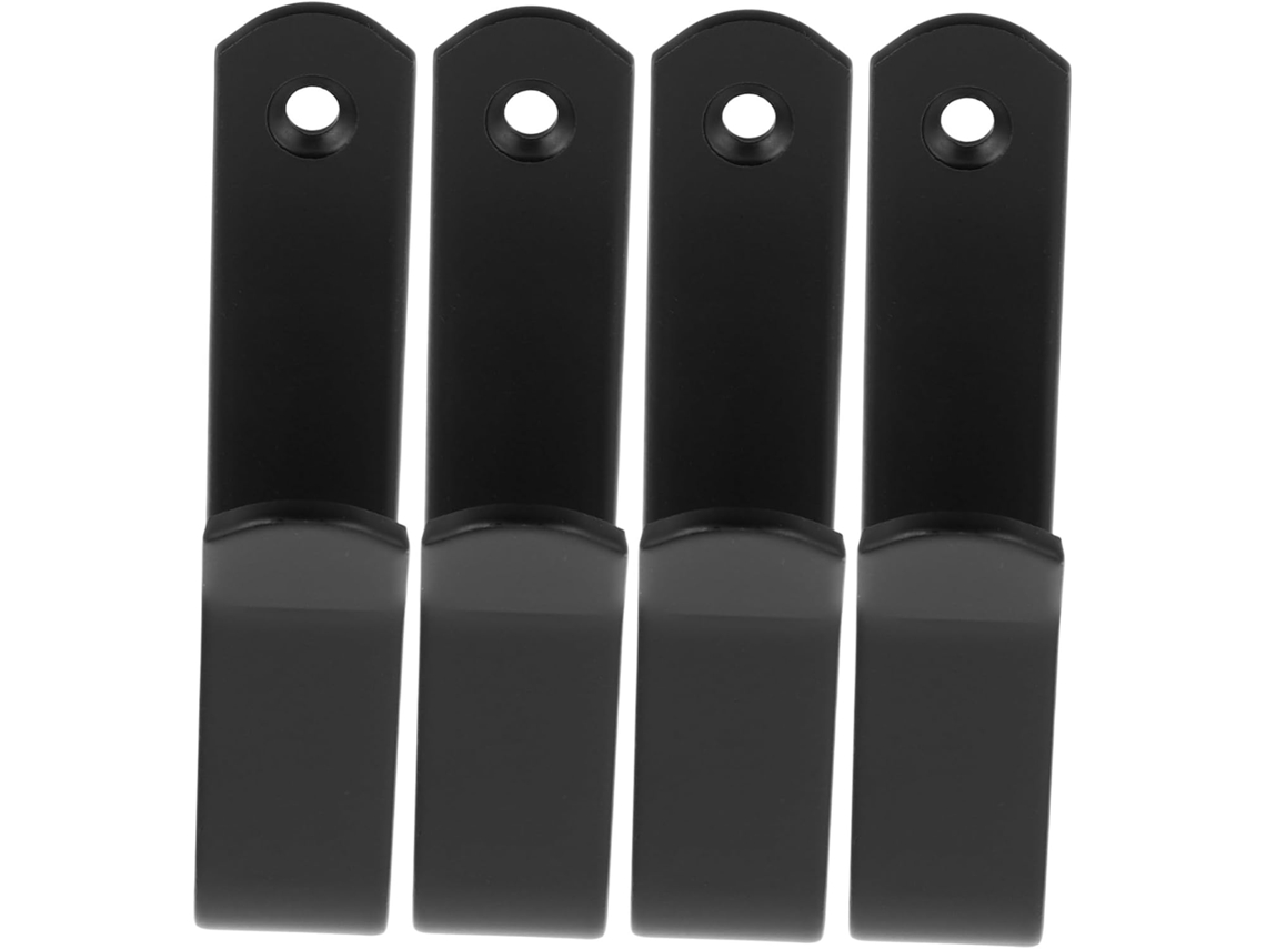 Juego Negro Baño Cocina Ganchos Hierro Alta