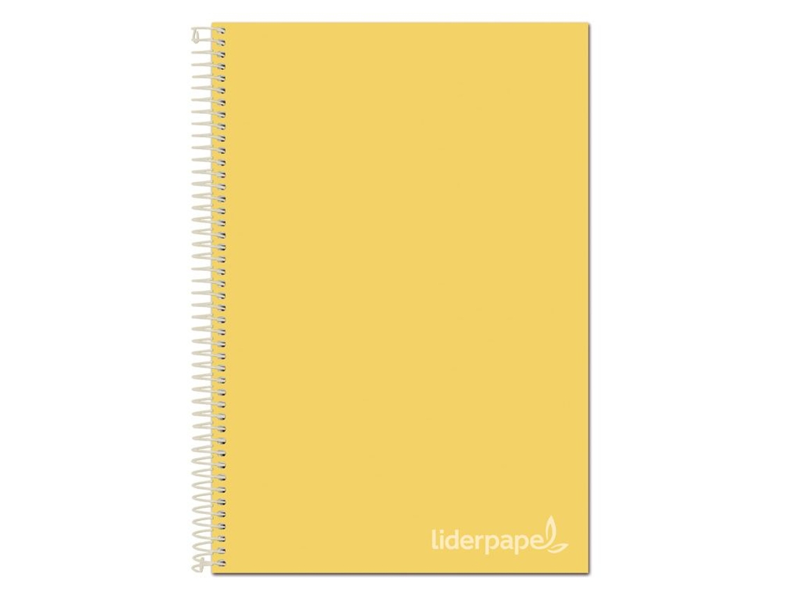 Cuaderno LIDERPAPEL Jolly Séries 140h de 75g/m² Amarillo (A4)