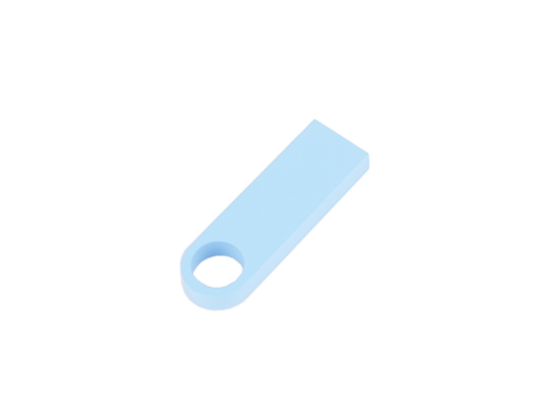 Memoria USB de 128 GB, elegante, metálica, USB 3.0, para PC y portátiles. Azul claro. Hexinyigjly