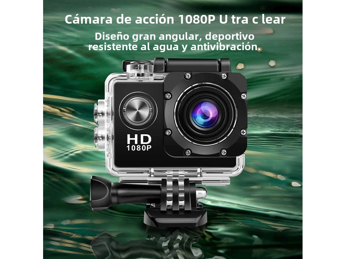 Mini cámara de acción HD 4K impermeable con pantalla Mdug