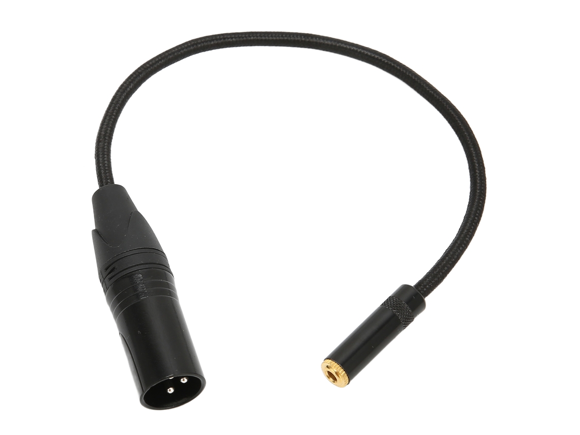 Cable Convertidor Xlr Macho A 3,5 Mm Hembra De 0,3 M/0,98 Pies Para Amplificadores Y Mezcladores