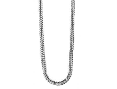 Cadena en Plata de Ley 925 Hashem Bañada en Rodio 60 Cm