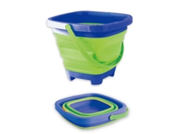 Cubo de arena plegable multifuncional Bjww para niños, juguete de playa, cubo de arena expandible