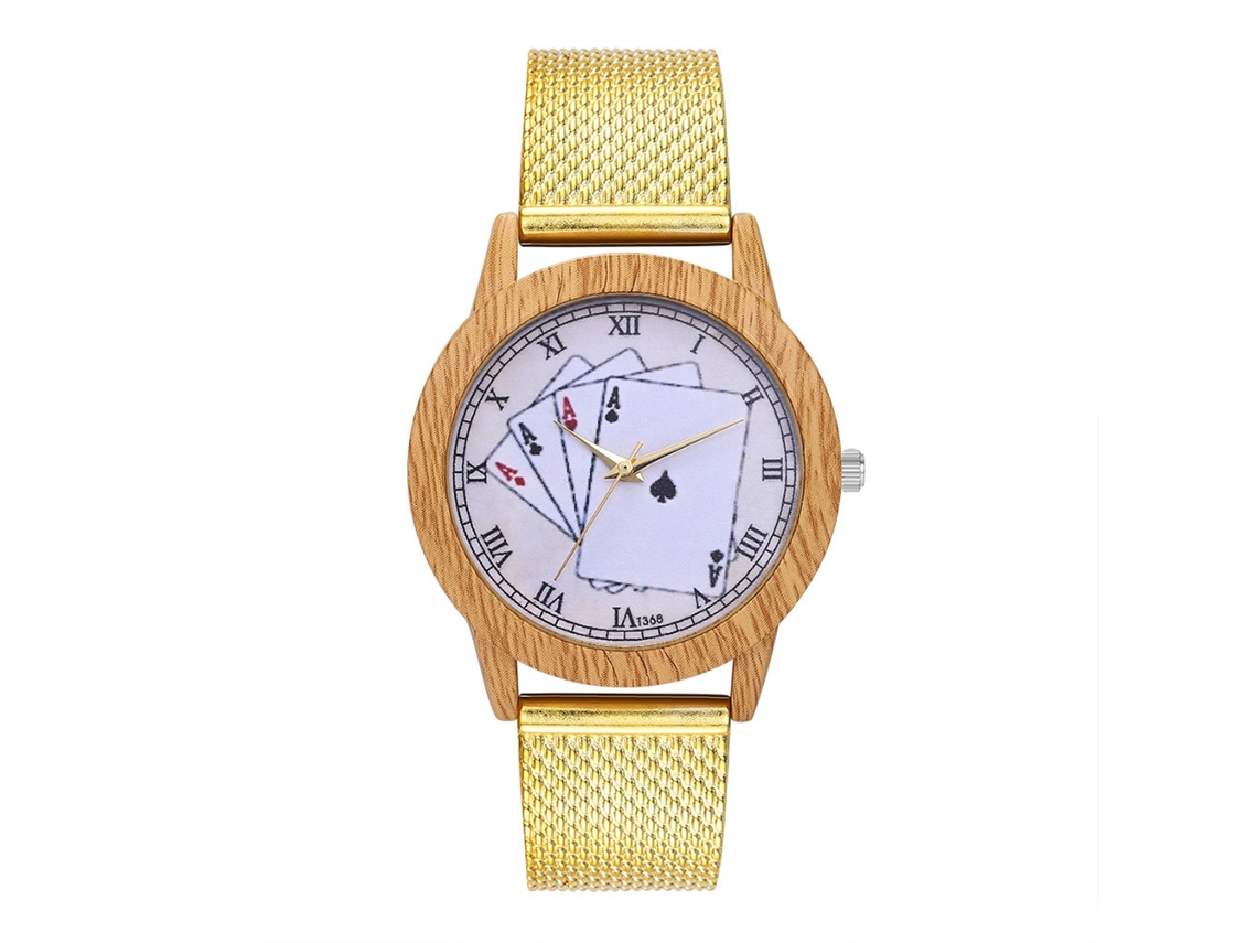 Reloj De Pulsera Unisex De Cuarzo, De Alta Calidad, Para Hombres Y Mujeres (dorado).