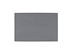 Bi-office New Basic Tablero De Anuncios, 60x40cm, Superficie De Fieltro Gris, Marco De Mdf Negro