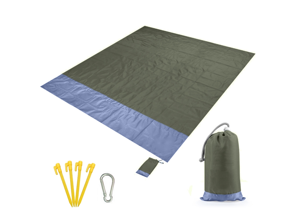 Manta De Playa Impermeable Portátil Para Picnics, Acampadas Y Uso Al Aire Libre, Alfombra De Tierra.