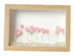 Lámpara de mesa para dormitorio con luz nocturna de flores DIY slowmoose