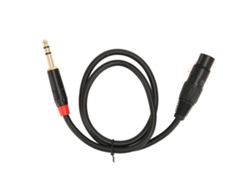 Cable De Audio Xlr Hembra A Jack De 6,35 Mm Para Micrófono Y Guitarra Eléctrica, 0,75 M