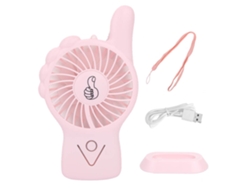 Ventilador de escritorio portátil USB rosa de 12 V