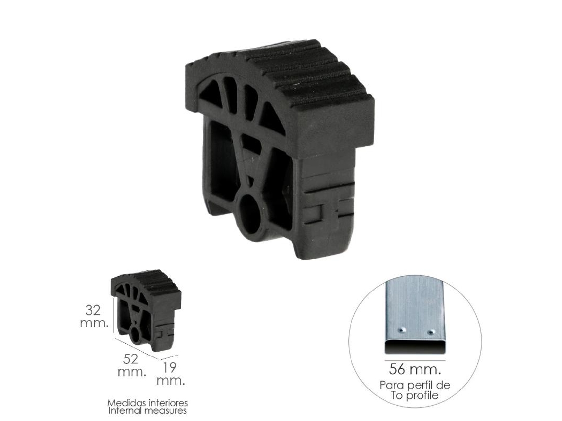 Contera Para Escalera Pronor 2 Tramos Con 8+8 Peldaños ( Perfil 55 mm) WOLFPACK LINEA PROFESIONAL