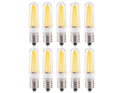 Rebe-10 Piezas Bombilla Pequeña 3w Base E14 Luz Blanca Cálida Para Lámpara Colgante Techo Iluminación Hogar