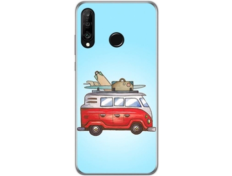 Carcasa Huawei P30 Lite TUMUNDOSMARTPHONE Furgoneta Multicolor