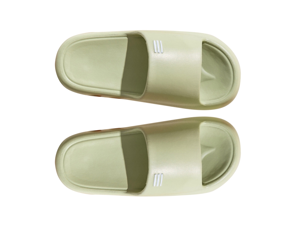 Sandalias de baño Baok-slip con amortiguación y suela gruesa, ligeras para el verano, talla 38-39 (aptas para pies de talla 37-38), verde claro.