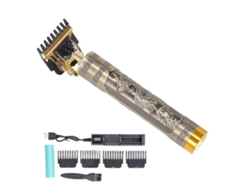 Cortapelos Profesional Con Cuchilla En T Y Base De Carga Portátil Para Hombre, Diseño De Dragón.