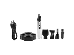 Kit De Afeitado Eléctrico Recargable 4 En 1: Depilador De Pelo Nasal, Cepillo De Cejas Y Limpieza Facial