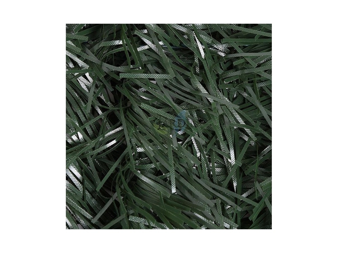 Seto artificial estándar hoja fina 90 varillas 1 x 3 metros, ocultación 85%
