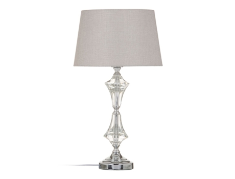 Lámpara de mesa 32 x 32 x 57 cm Cristal Plata