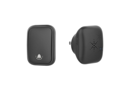2026-timbre Inalámbrico Autonomo Linjou Sin Baterías 200m 38 Tonos 3 Niveles Volumen Fácil Instalación Negro Negro