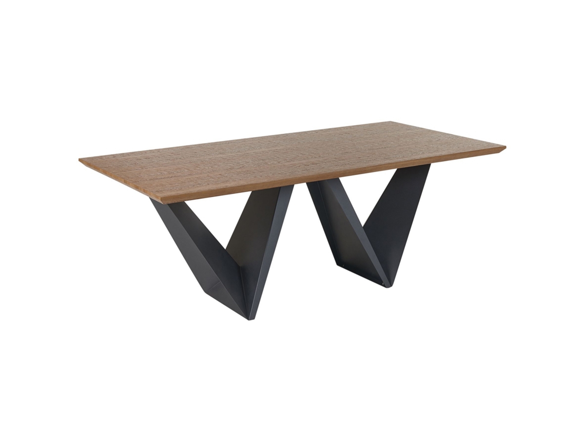 Mesa de comedor BELIANI Sintra de MDF Madera oscura 100x200x75