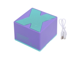 Alto-falante Bluetooth Mini Portátil Sem Fio Pequeno Desktop Hifi Estéreo Ip54 Resistente À Água Roxo