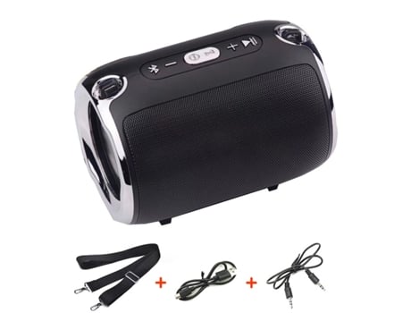 Altavoz Portátil Pequeno Bluetooth con Radio Fm Música Subwoofer Tf Aux Altavozs Usb para Telefones de Computador S518