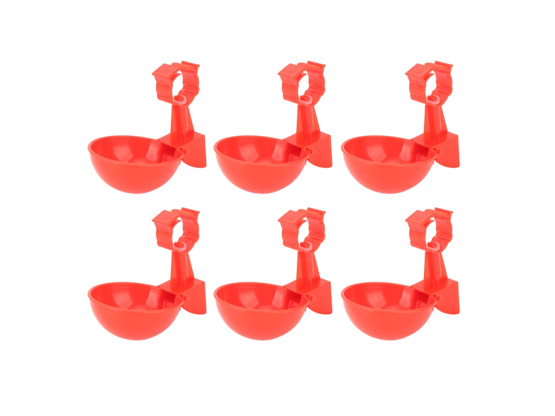 6 Bebederos Automáticos Para Pollos, Fuente De Agua Con Clip De Resorte Para Pollos, Patos Y Gansos.