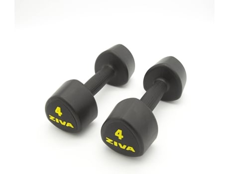 Mancuernas ZIVA Classic Negro (4 kg - 2 unidades)