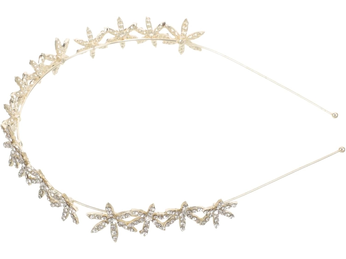 Conjunto De 2 Diademas De Plástico Con Diamantes De Imitación Y Copos De Nieve Para Mujer.