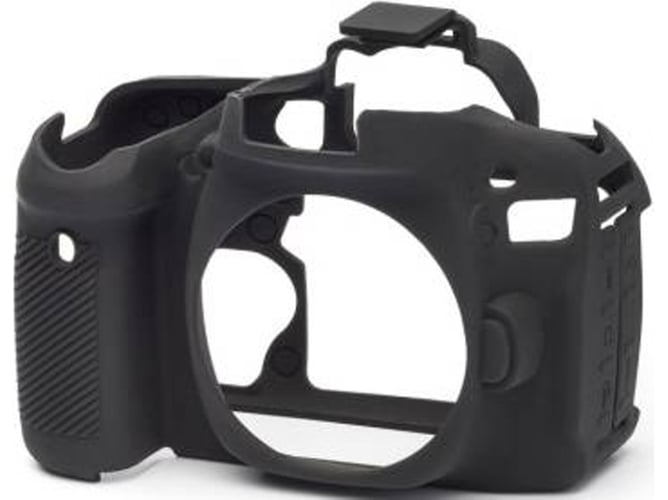 Funda silicona EASYCOVER Canon 80D Negro