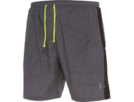 Pantalones Cortos para Mombre MACRON Running Oscar Boston Gris (Talla: XXL)