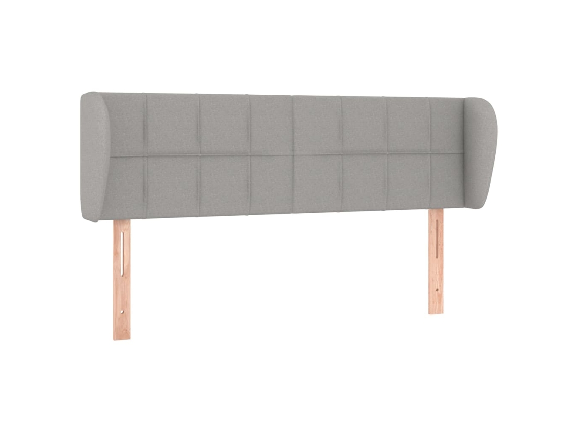 Maison Exclusive - Cabecero De Tela Gris Claro 147x23x78/88 Cm