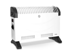 Convector Eléctrico Aire Caliente 3 Niveles Potencia Termostato Regulable BRIEBE Blanco