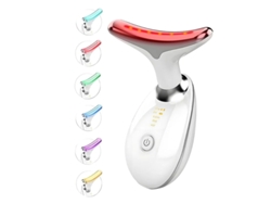 Massageador De Rosto E Pescoço Luz Vermelha Beleza Facial 7 Em 1 Cor Led Escultor Facial Pescoço Yizhood (branco)