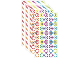 10 hojas de pegatinas de números del 1 al 40 - pegatinas coloridas para organizar MEOIRUERY