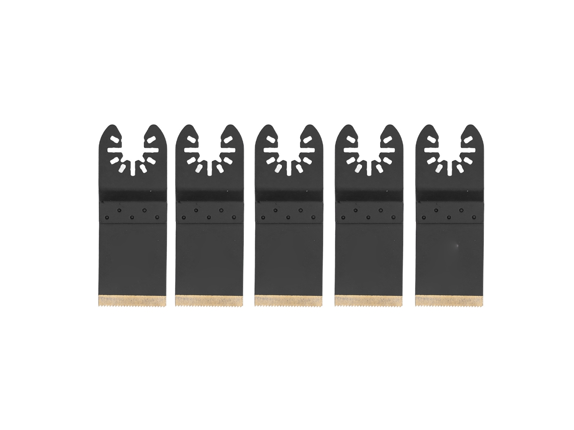 Kit De 5 Hojas De Sierra Oscilantes De 1-3/8 Pulgadas Con Sistema De Liberación Rápida Para Cortar Madera Y Metal.