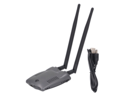 Adaptador Wifi Usb De Alta Potencia 2.4ghz 300mbps Con Antenas Externas Duales Para Tarjeta De Red Inalámbrica