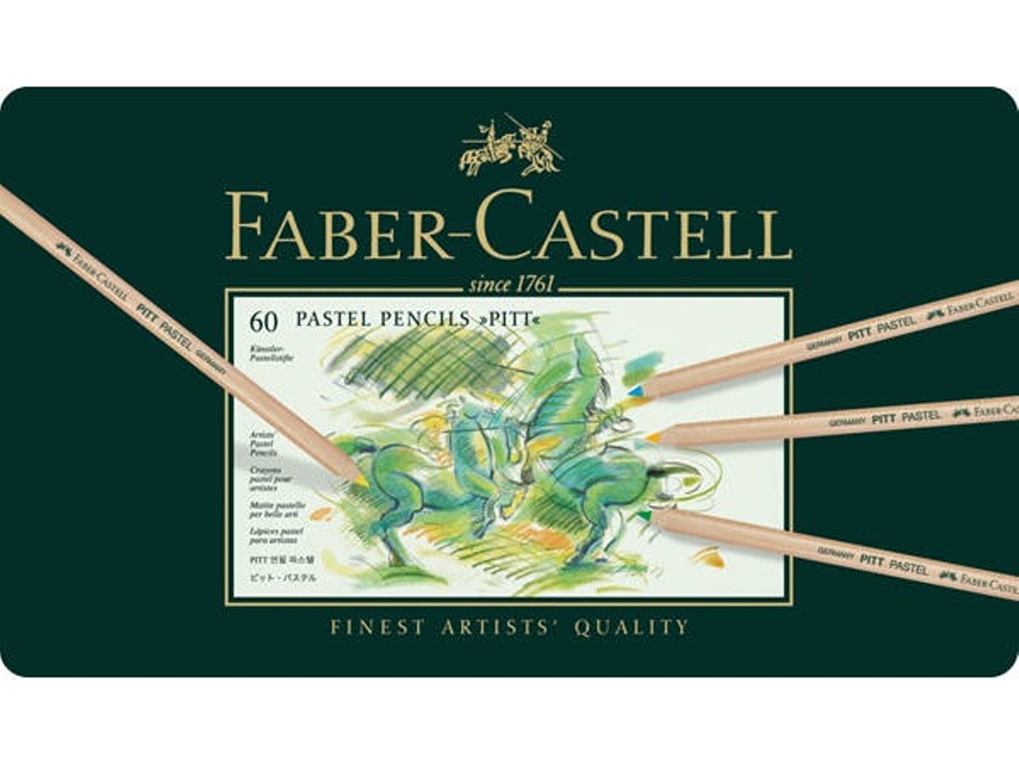 Lápiz de Color FABER-CASTELL PITT (60 Un - Multicolor)