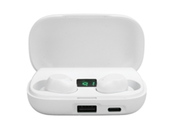 Auriculares Estéreo Binaurales Hifi Bluetooth Tws Para Música Y Deportes, Color Blanco Cv-10
