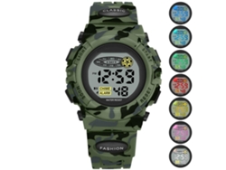 2026-reloj Deportivo Digital Para Niños Impermeable Con 7 Led Coloridos Alarma Reloj Electrónico Casual Para Niños Y Niñas