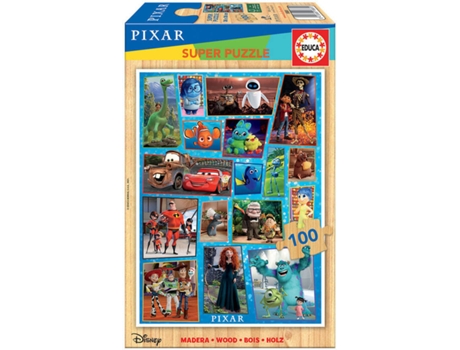 Puzzle EDUCA Madera 100 Disney Multiproperty (Edad Mínima: 3 Años - 100 Piezas)