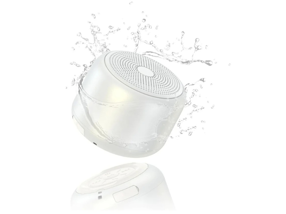 Altavoz Bluetooth estéreo Yizhood BT2602 resistente al agua, color blanco