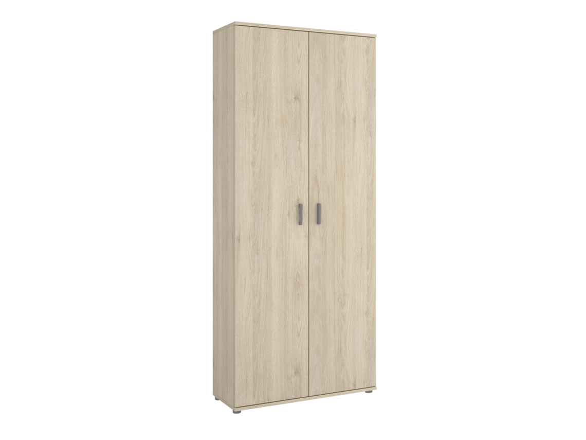 Armario Multiusos 2 Puertas + Escobero Fit Natural MIRAKEMUEBLE 190x78x35cm