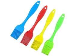 Pinceles de silicona resistentes al calor para repostería (juego de 4) antiadherentes para cocinar, hornear, untar aceite, mantequilla, salsa barbacoa y mucho más.