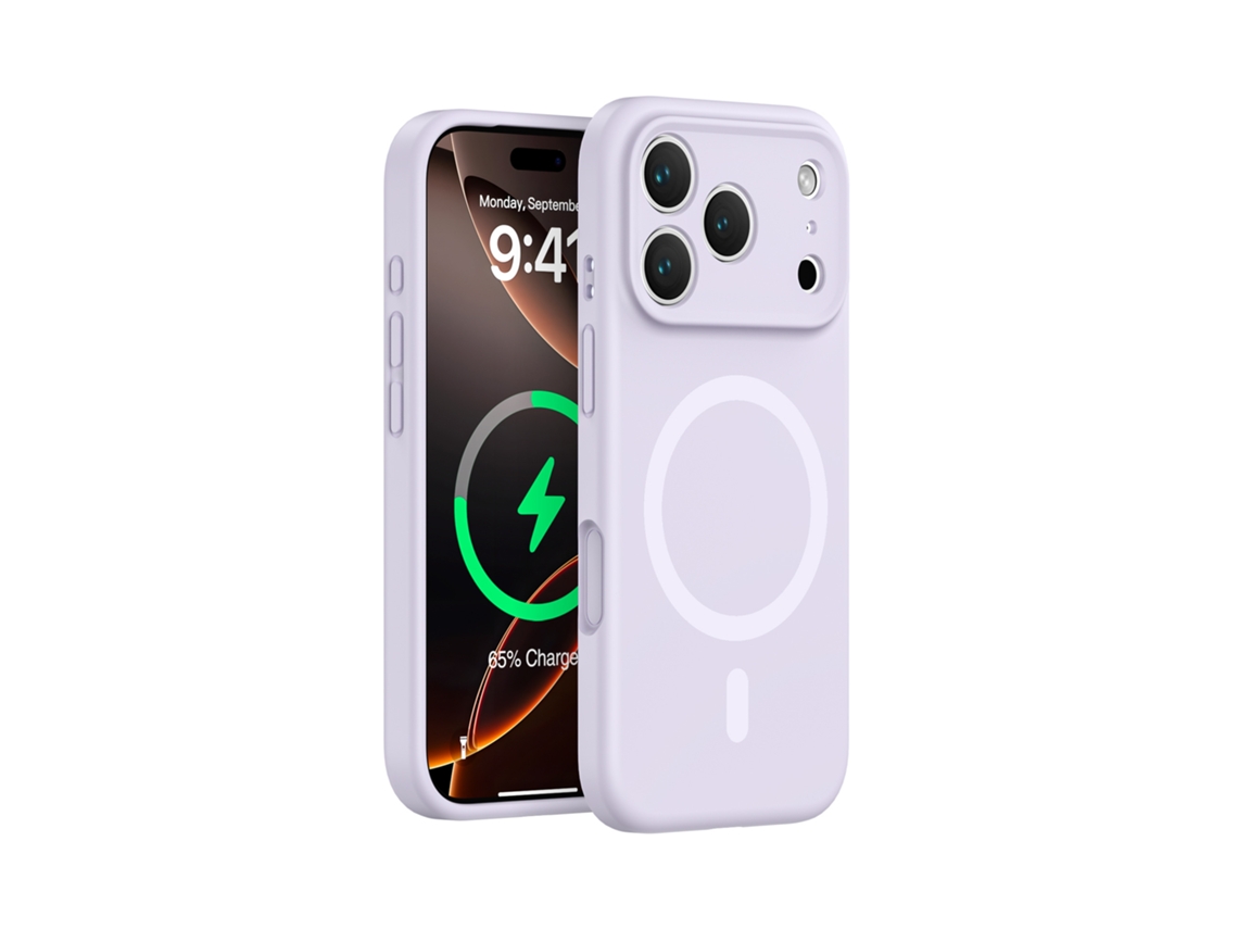 (morado, Iphone 17) Funda De Silicona Líquida Para Iphone, Fuerte Fijación Magnética, Protección Completa, Diseño Sencillo.