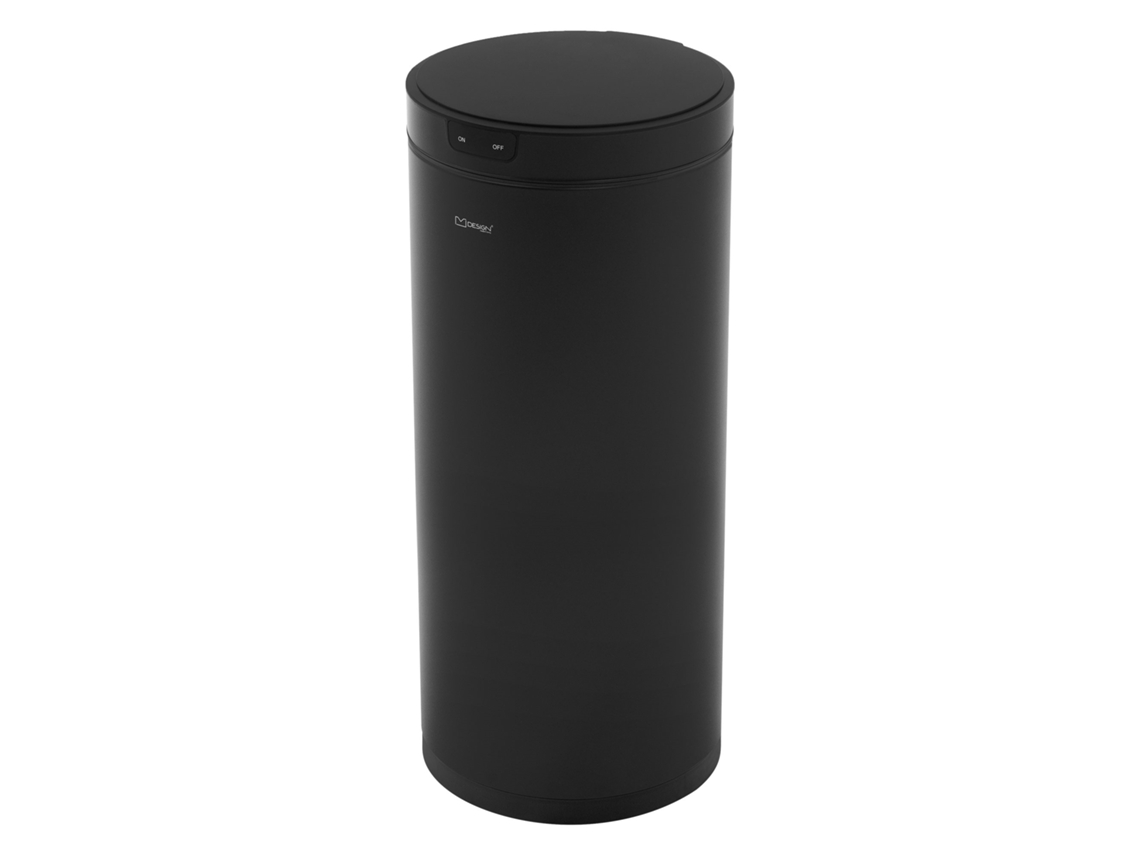 Cubo De Basura Inteligente Ml-design Con Sensor De Movimiento 40l De Acero Negro
