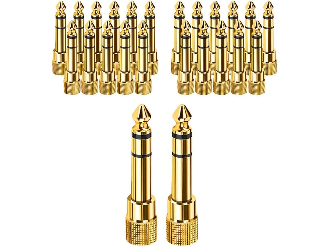 50 Cables Adaptadores De 6,5 Mm (1/4 De Pulgada) Macho A 3,5 Mm Jack