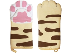 2026-guantes De Horno Resistentes Al Calor Para Cocina Y Horneado Gato Claw De Algodón 1 Par