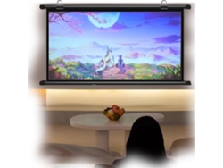 Pantalla De Proyección Portátil De 30", 40", 50" Y 60", Con Sistema De Despliegue Manual, Ideal Para Cine En
