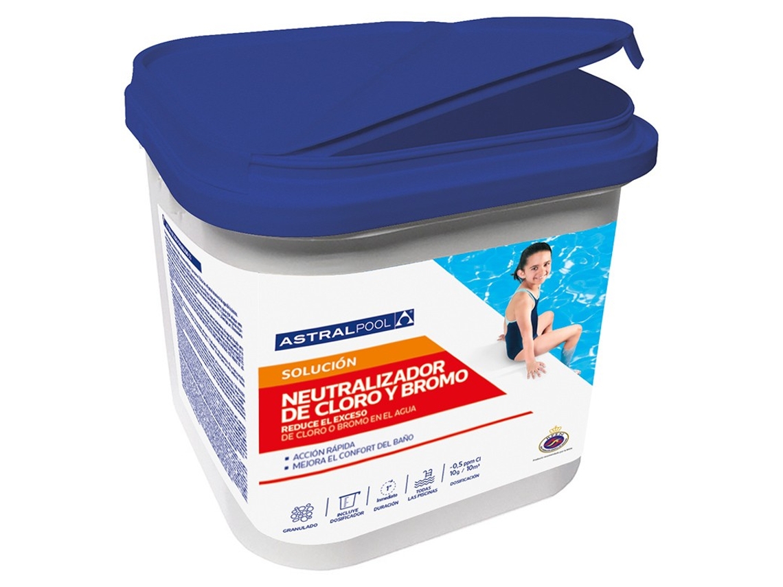 ASTRALPOOL NEUTRALIZADOR DE CLORO Y BROMO 6 KG ASTRALPOOL